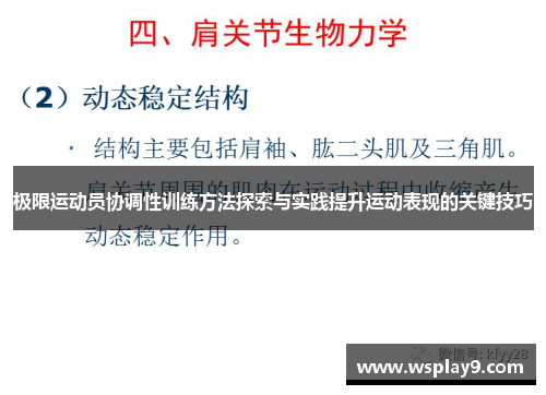 极限运动员协调性训练方法探索与实践提升运动表现的关键技巧